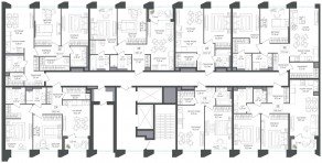ЖК «Петровский парк II», планировка 2-комнатной квартиры, 64.20 м²