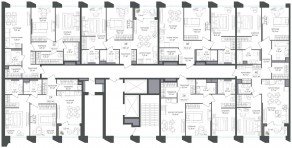 ЖК «Петровский парк II», планировка 2-комнатной квартиры, 65.20 м²