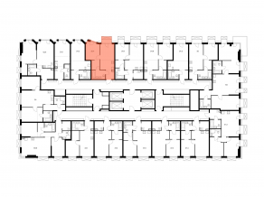 ЖК «2-й Иртышский», планировка 1-комнатной квартиры, 35.40 м²