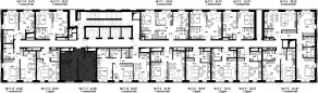 ЖК «Селигер Сити», планировка 1-комнатной квартиры, 43.94 м²