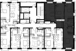 ЖК «Селигер Сити», планировка 3-комнатной квартиры, 92.82 м²