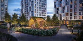ЖК «Невская Долина», планировка 1-комнатной квартиры, 36.73 м²