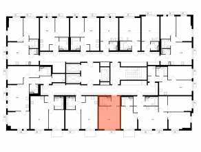 ЖК «Ярославский квартал», планировка студии, 23.60 м²