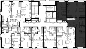 ЖК «Селигер Сити», планировка 3-комнатной квартиры, 89.29 м²
