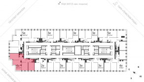 ЖК «ЗИЛАРТ», планировка 3-комнатной квартиры, 84.90 м²