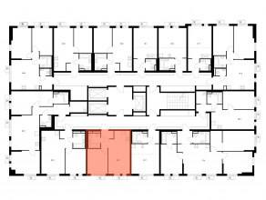 ЖК «Ярославский квартал», планировка 1-комнатной квартиры, 36.50 м²