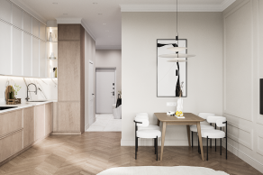 ЖК «ARTEL», планировка 2-комнатной квартиры, 59.25 м²