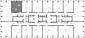 ЖК «MOD», планировка 1-комнатной квартиры, 41.36 м²