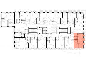 ЖК «2-й Иртышский», планировка 2-комнатной квартиры, 51.30 м²
