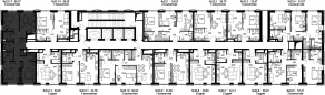 ЖК «Селигер Сити», планировка 3-комнатной квартиры, 80.71 м²