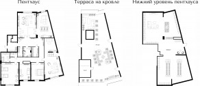ЖК «Риверхаус», планировка 5-комнатной квартиры, 301.00 м²