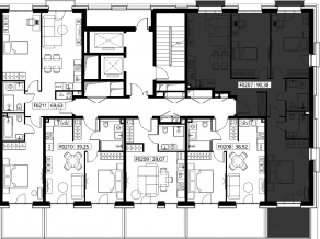 ЖК «Селигер Сити», планировка 3-комнатной квартиры, 95.12 м²