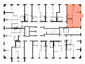 ЖК «Бунинская набережная», планировка 2-комнатной квартиры, 51.80 м²