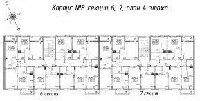МЖК «Верево-Сити», планировка 1-комнатной квартиры, 35.90 м²