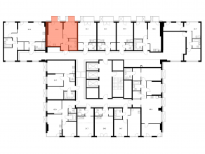 ЖК «2-й Иртышский», планировка 1-комнатной квартиры, 35.90 м²