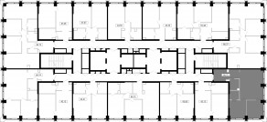 ЖК «MOD», планировка 2-комнатной квартиры, 66.72 м²