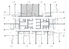 ЖК «Famous», планировка 2-комнатной квартиры, 82.57 м²