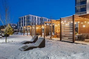 Апарт-комплекс «Bereg. Курортный», планировка 2-комнатной квартиры, 57.33 м²