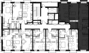ЖК «Селигер Сити», планировка 3-комнатной квартиры, 89.19 м²