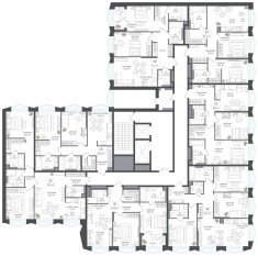 ЖК «Петровский парк II», планировка 2-комнатной квартиры, 71.80 м²
