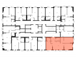 ЖК «Ярославский квартал», планировка 3-комнатной квартиры, 77.30 м²