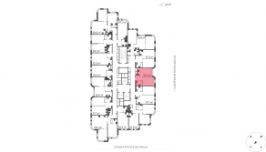 ЖК «Марк», планировка 1-комнатной квартиры, 34.60 м²