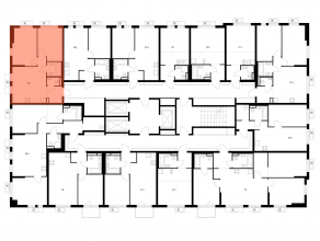 ЖК «Ярославский квартал», планировка 2-комнатной квартиры, 49.40 м²