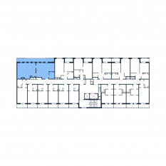 ЖК «Полис Приморский 2», планировка 2-комнатной квартиры, 60.60 м²