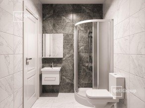 ЖК «Amber Club», планировка студии, 24.70 м²