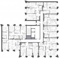ЖК «Петровский парк II», планировка 2-комнатной квартиры, 71.90 м²