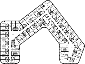 Апарт-комплекс «GloraX Заневский», планировка студии, 23.00 м²