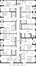 ЖК «GloraX Парголово», планировка 1-комнатной квартиры, 37.56 м²