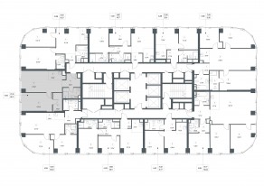 ЖК «Famous», планировка 1-комнатной квартиры, 56.70 м²