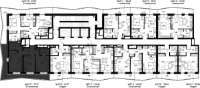 ЖК «Селигер Сити», планировка 2-комнатной квартиры, 77.43 м²