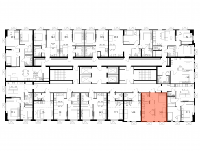 ЖК «Ярославский квартал», планировка 1-комнатной квартиры, 36.10 м²