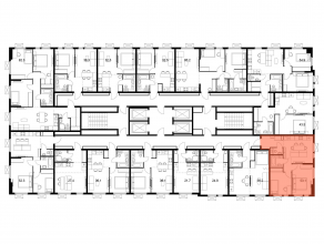 ЖК «Ярославский квартал», планировка 2-комнатной квартиры, 53.10 м²