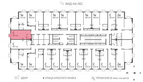 ЖК «ParkSide», планировка студии, 28.80 м²