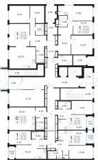 ЖК «GloraX Парголово», планировка студии, 31.37 м²
