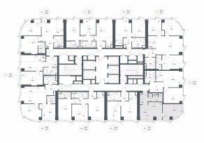 ЖК «Famous», планировка 1-комнатной квартиры, 40.53 м²