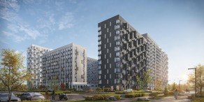 ЖК «Мытищи Парк», планировка студии, 22.27 м²