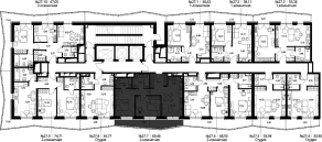 ЖК «Селигер Сити», планировка 2-комнатной квартиры, 71.78 м²