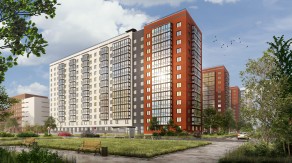 ЖК «Руднева, 15», планировка 3-комнатной квартиры, 100.40 м²