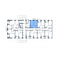 ЖК «Полис Приморский 2», планировка 1-комнатной квартиры, 36.20 м²