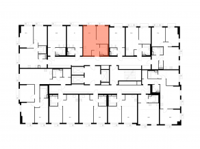 ЖК «Ярославский квартал», планировка 1-комнатной квартиры, 34.20 м²