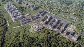 ЖК «Середневский лес», планировка студии, 22.30 м²