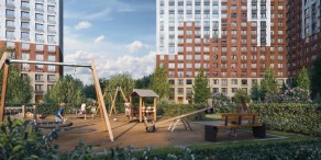 ЖК Новоград «Павлино», планировка 1-комнатной квартиры, 42.89 м²