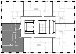 ЖК «MOD», планировка 3-комнатной квартиры, 103.69 м²