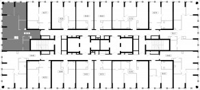 ЖК «MOD», планировка 3-комнатной квартиры, 85.19 м²