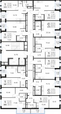 ЖК «GloraX Парголово», планировка 1-комнатной квартиры, 40.11 м²