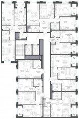 ЖК «Михалковский», планировка 1-комнатной квартиры, 46.40 м²